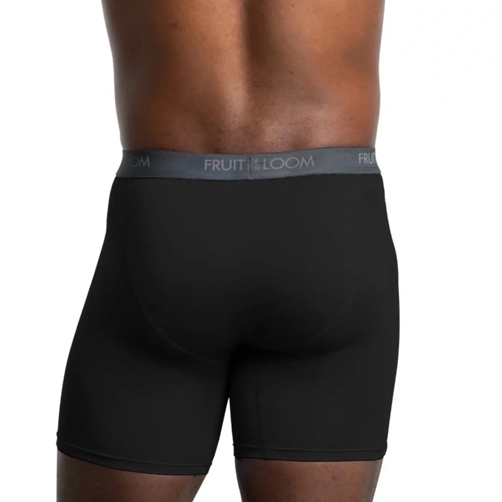 Fruit of the Loom Men's Micro-Stretch Boxer Briefs, 6-Pack